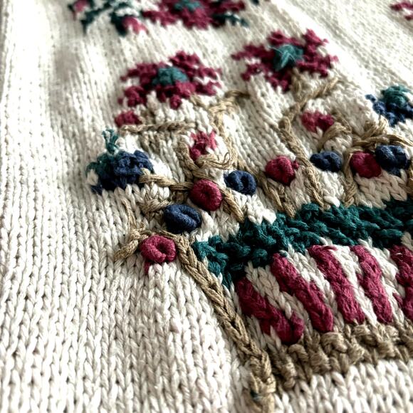 Vtg Signatures by Northern Isles II Sweater Ladies 3X Grandma Countrycore Chunky - Picture 8 of 9
